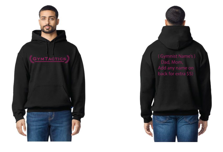gymtactics black hoodie